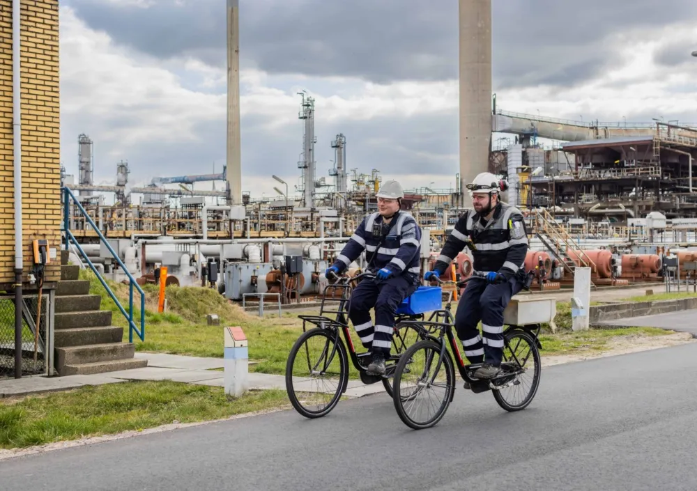 Actemium-Goes-werknemers op de fiets